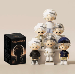 Dream Boy blind box figures in various styles with packaging